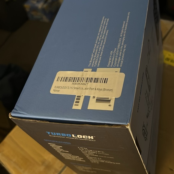 TURBOLOCK TL117 Bluetooth Digital Deadbolt Smart Lock w/App & Keypad incl keys - Picture 9 of 9